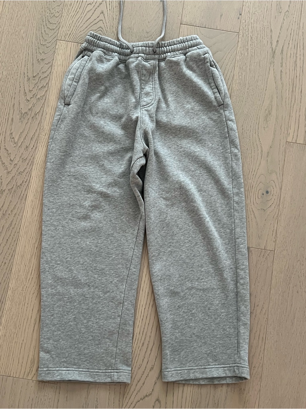 Hollister Heather Gray Kids Sweatpants With Drawstring